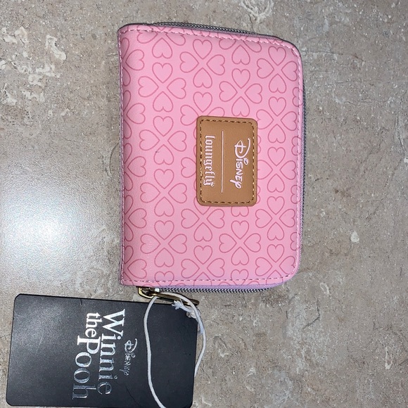 Loungefly Handbags - Loungefly Disney Pink Heart Wallet Winnie the Pooh and Tigger and eore NWT